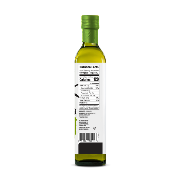 100 Pure Avocado Oil for Cooking 500ML Chosen Foods