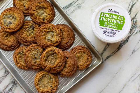 Chocolate Chip Cookies Made With Chosen Foods Shortening