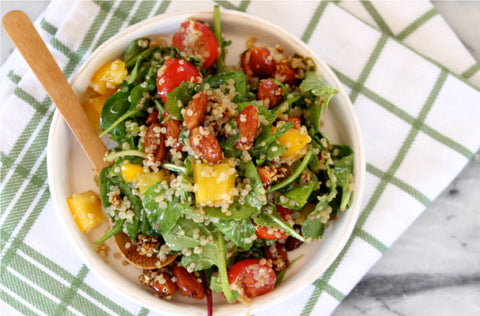 Quinoa Salad with Sesame Roasted Almonds