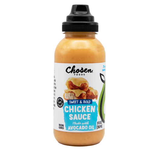 Chicken Sauce made with 100% Pure Avocado Oil - Front View Bottle