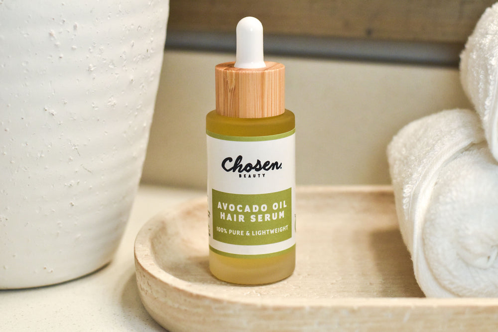 Chosen Beauty Avocado Oil Hair Serum Bottle with Dropper