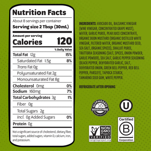 Balsamic Salad Dressing 8 Fl Oz