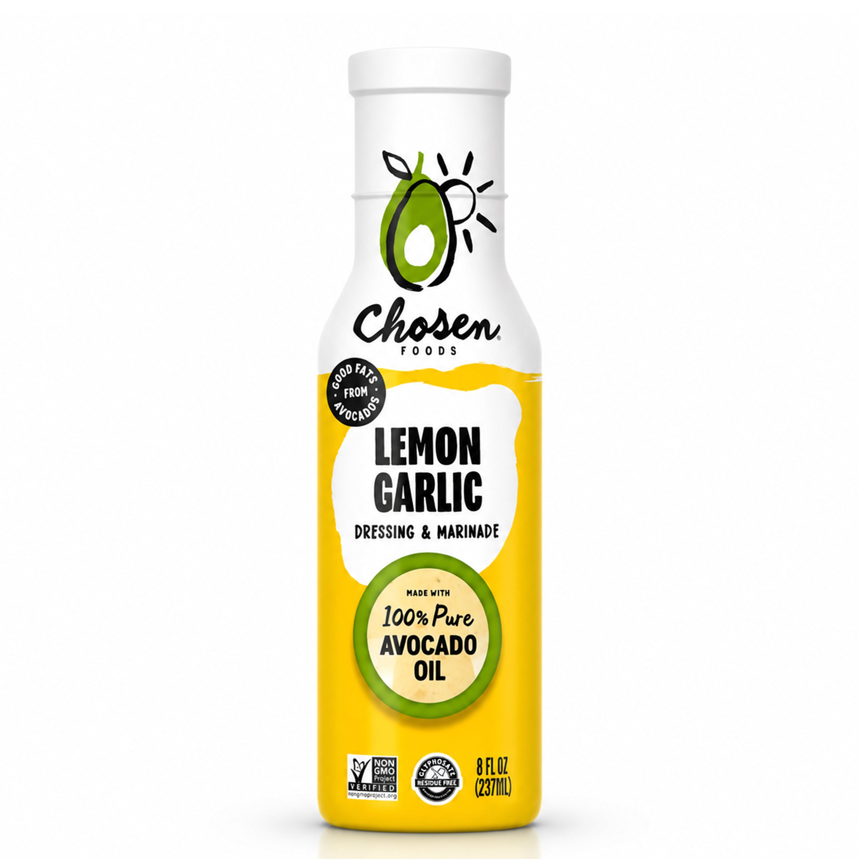Chosen Foods Avocado Oil-Based Lemon Garlic Dressing and Marinade