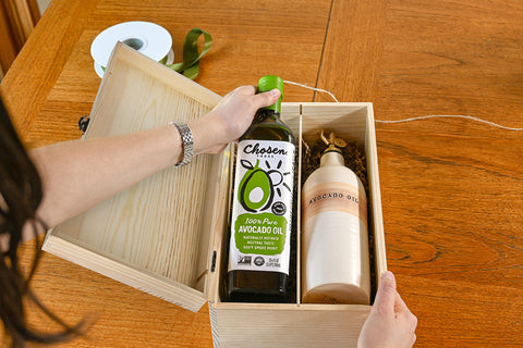 Chosen Foods Avocado Oil & Artisan Cruet Gift Set