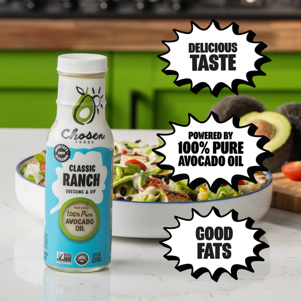 chosen classic ranch dressing Amazon.com : Chosen Foods Classic Ranch Dressing and Dip 8 oz with Recipe  e-Book bundle : Grocery & Gourmet Food
