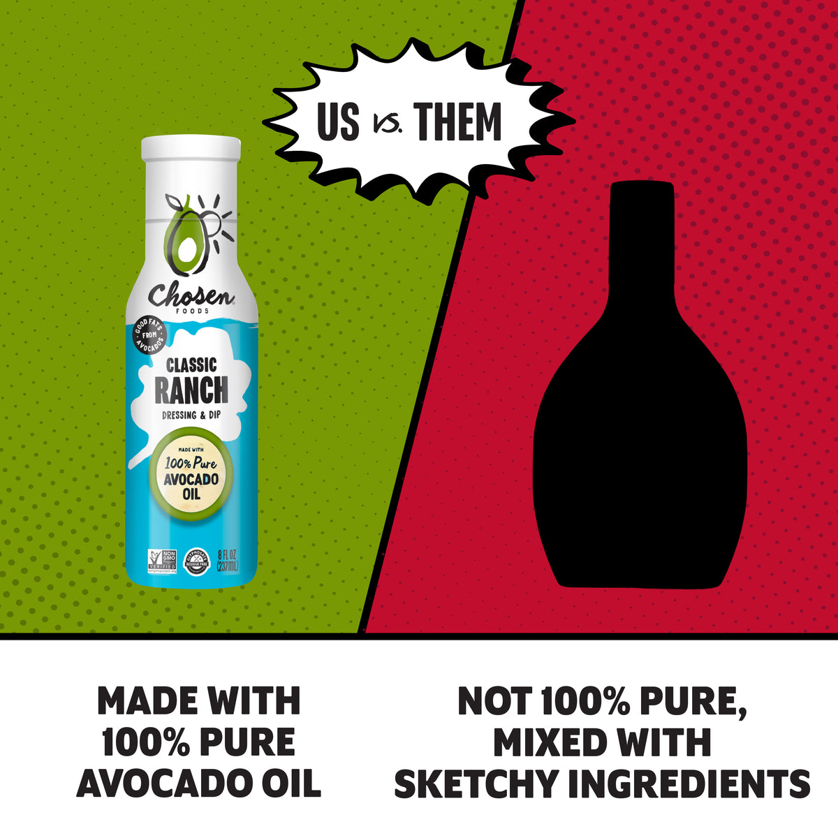 Classic Ranch Dressing With Avocado Oil | Chosen Foods – Chosen Foods LLC