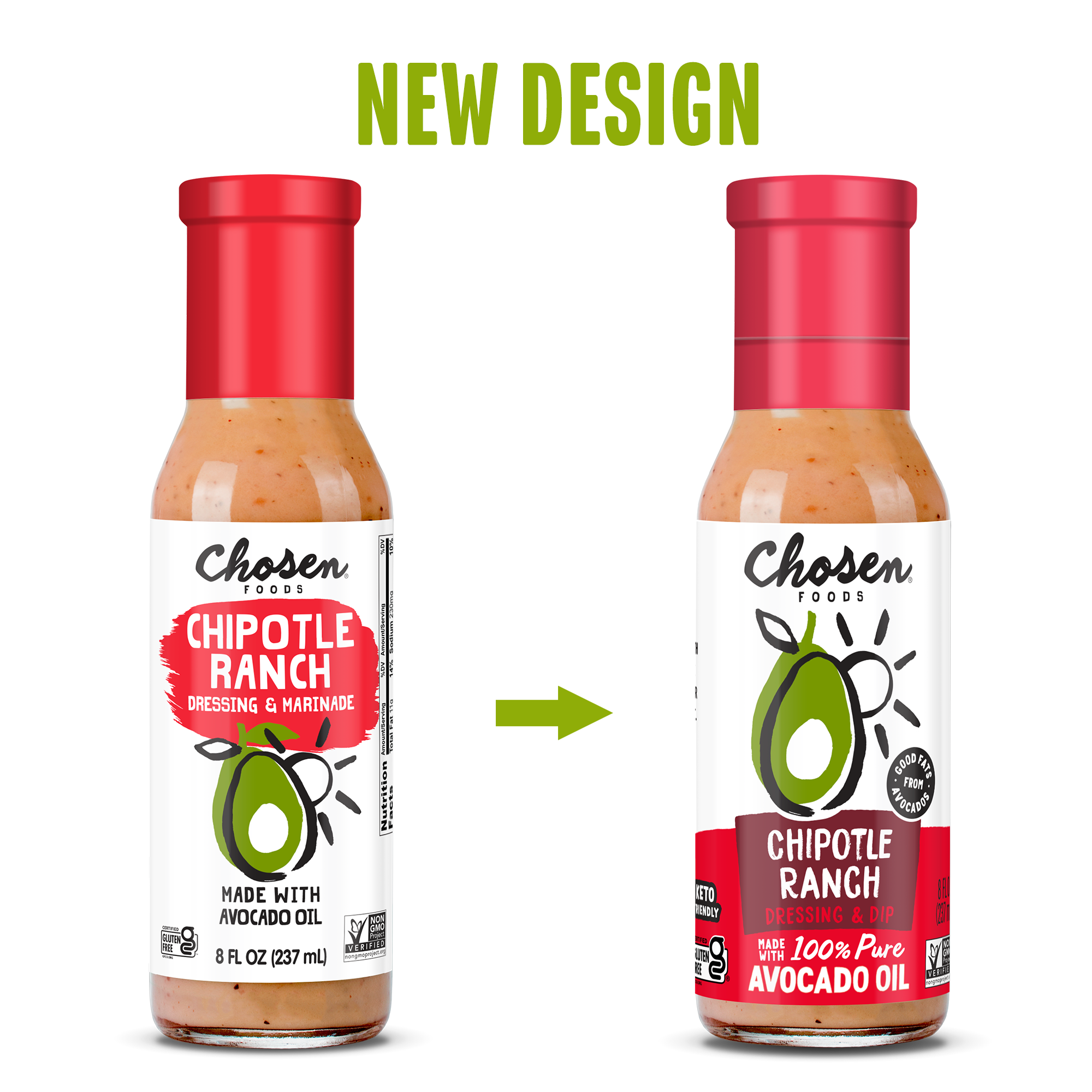 Chipotle Ranch Dressing With Avocado Oil Chosen Foods