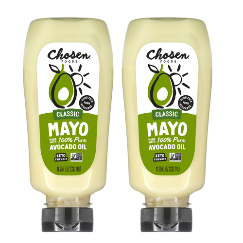 Classic Avocado Oil Mayo Squeeze 2-Pack 11.25oz - View Front Bottle