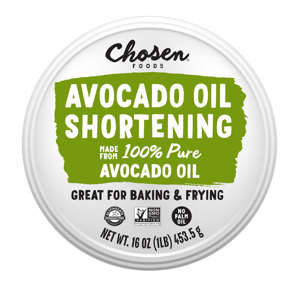 Avocado oil shortening top lid