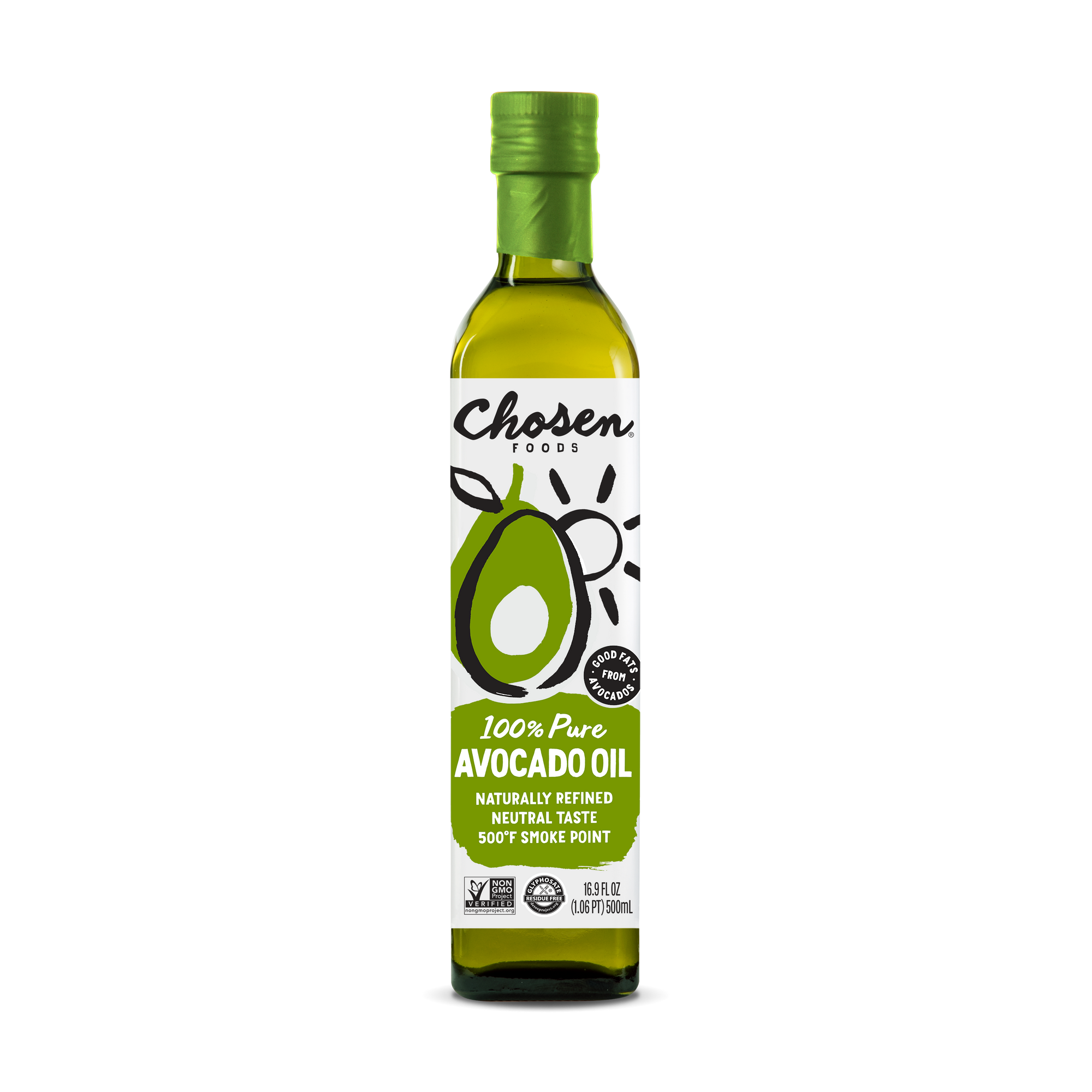 100 Pure Avocado Oil For Cooking 500ML Chosen Foods   USA ImgM AvocadoOil 500mL FAW20123 4 Front 00e7b4d6 5f9b 4e33 B0af 4602938444c2 1000x@2x 