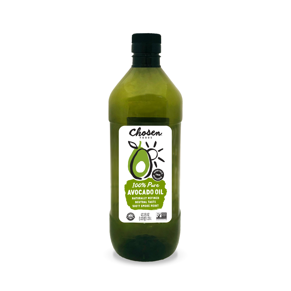 100% Pure Avocado Oil BPA-Free PET 1.25L Bottle - View Front Bottle 