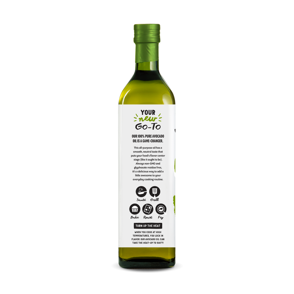 100% Pure Avocado Oil 1Lt Glass Bottle