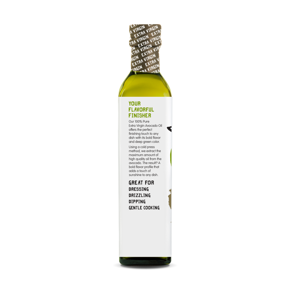 100% Pure Extra Virgin Avocado Oil 250ml Glass Bottle - View Features