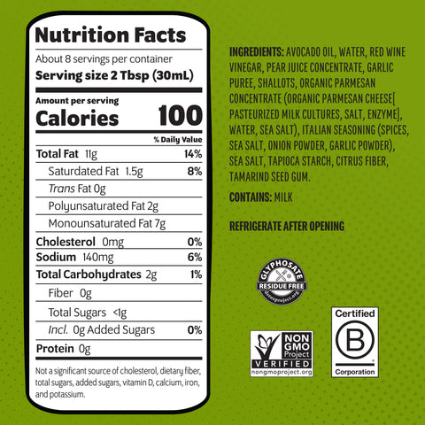 Italian Salad Dressing 8 Fl Oz